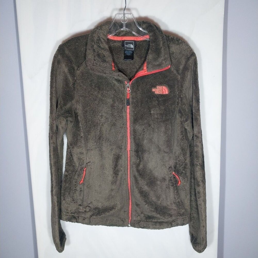 The North Face Women’s Plush Fleece Jacket Green Full Zip Size Small